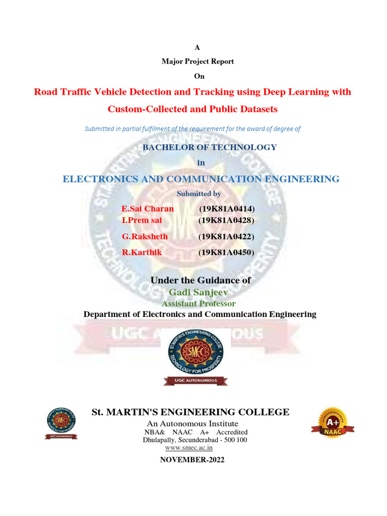 Vehicle Detection & Tracking with Deep Learning | PDF | Machine ...