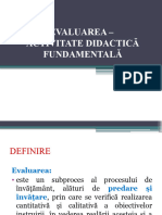 Evaluarea Didactica