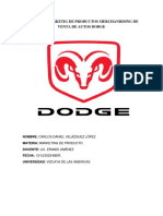 Proyecto Marketig de Productos Merchandising de Venta de Autos Dodge