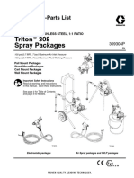 Triton 308 Spray Packages: Instructions-Parts List