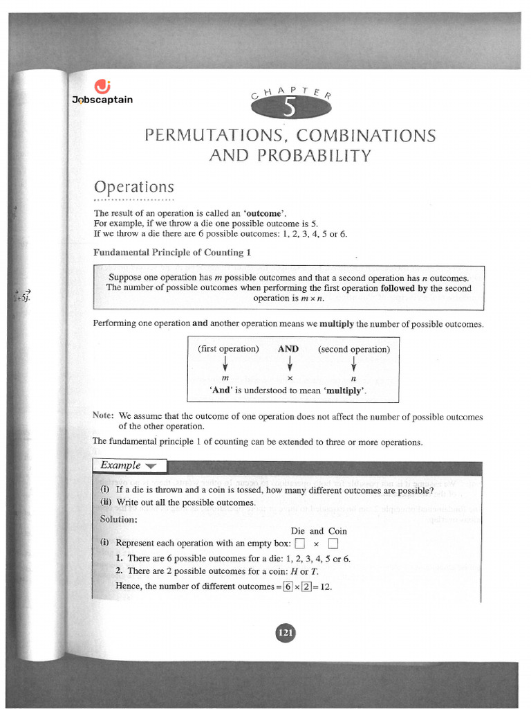 7 Permutations Combinations And Probability Part1 Pdf