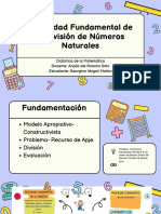 Propiedad Fundamental de La División de Números Naturales