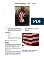 Jumbo Christmas Stocking in A Jiffy - Striped PDF
