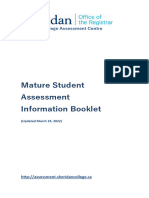 Mature Student Assessment Mar2022