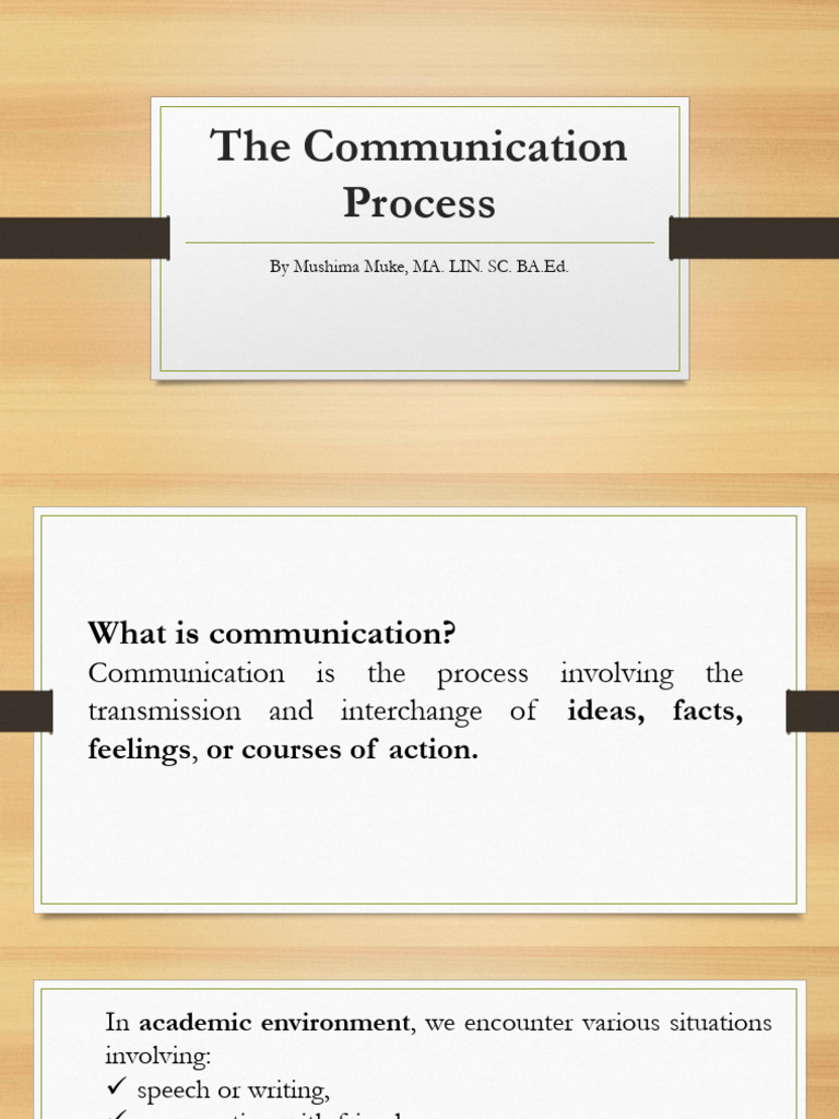 Understanding the Communication Process | PDF | Communication | Information
