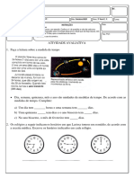 Atividade Avaliativa de Matematica - Das