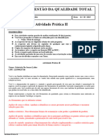 Gestão Da Qualidade Total - Atividade Prática II