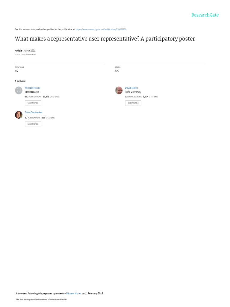 What Makes A Representative User Representative A | PDF | Career & Growth
