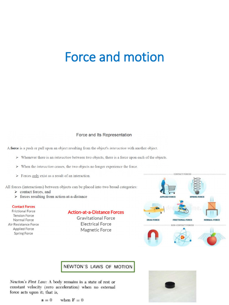 Understanding Force and Motion Principles | PDF | Force | Mass