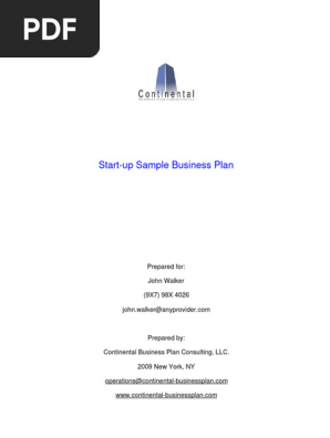 Sample Business Plan for Assignment 