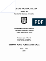 Universidad Nacional Agraria La Molina: Mirjana Alice Porlles Arteaga