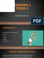 Unidade 3 Tema 4 - Transporte e Comunicação 7 Ano 2BIM