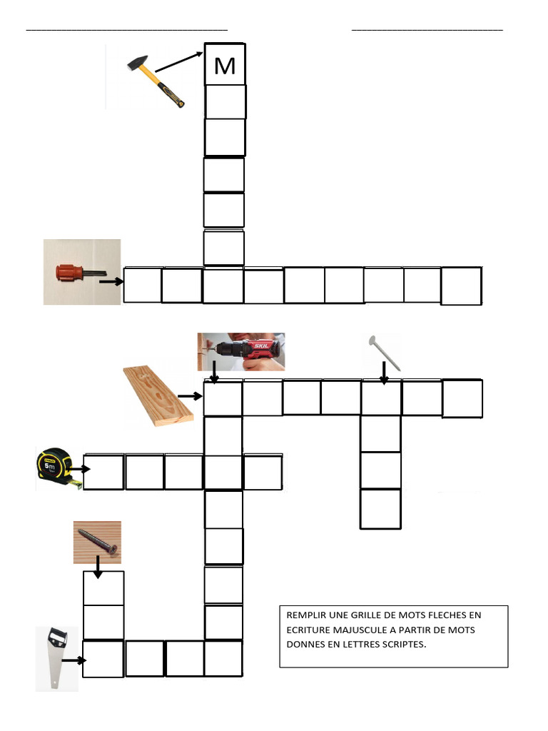 Mots Fléchés OUTILS | PDF