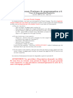 Travaux Pratiques de Programmation N 4: Cours de Programmation Impérative - Licence MPI L1 S2 - Info 121