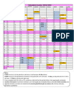 Calendário Escolar Completo