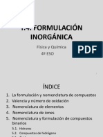 T.4 Formulación Inorgánica