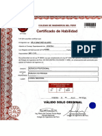 Certificado de Habilidad Ing Álvaro Vela