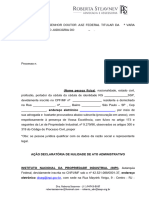 Modelo Ação Declaratória de Nulidade de Ato Administrativo