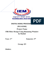 FIR Filter Project Report