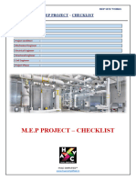 M E P-Project-Checklist