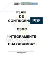 Plan de Contingencia - 2020