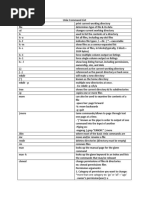 Unix Command List