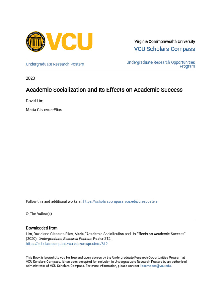 Picture of Academic Socialization and Its Effects On Academic Success | PDF ...