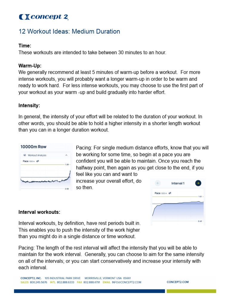 Training MediumDurationWorkoutIdeas | PDF