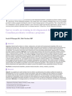 Survey Results On Training in Developmental Disabilities in Canadian Psychiatry Residency Programs