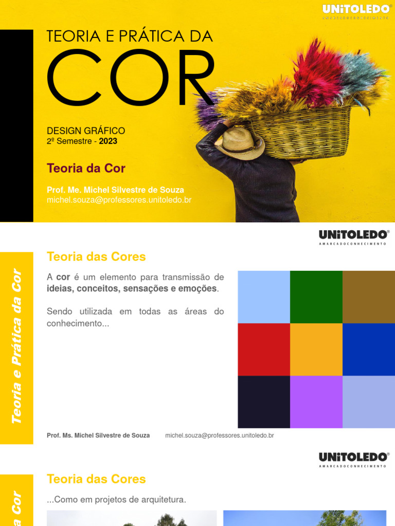 Teoria e Pratica Da Cor - Aula 2 - Teoria Das Cores | Download grátis ...