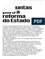 8659 Tres Perguntas para A Reforma Do Estado Publico 10nov2013