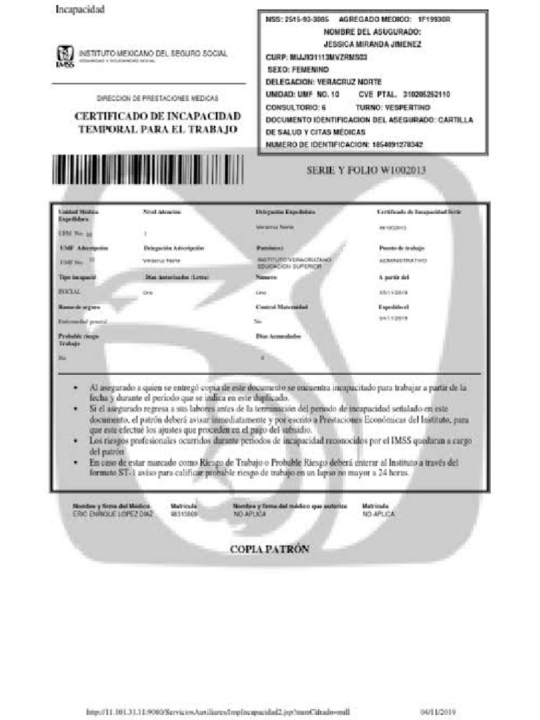 Imss Cer Pdf 