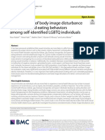 Determinants of Body Image Disturbance and Disordered Eating Behaviors Among Self-Identified LGBTQ Individuals