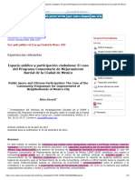 ART 1. Espacio Público y Participación Ciudadana - El Caso Del Programa Comunitario de Mejoramiento Barrial de La Ciudad de México