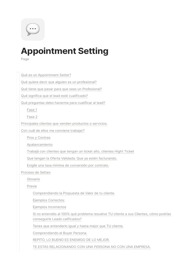 Appointment setting pdf comportamiento marketing