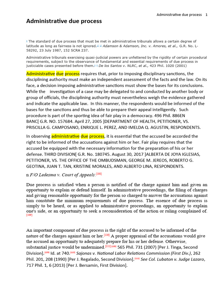 Administrative Due Process | PDF | Governance | Government