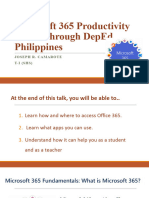 Microsoft 365 Productivity Online Through DepEd Philippines