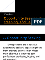 Chapter 2 Opportunity Seeking, Screening and Seizing