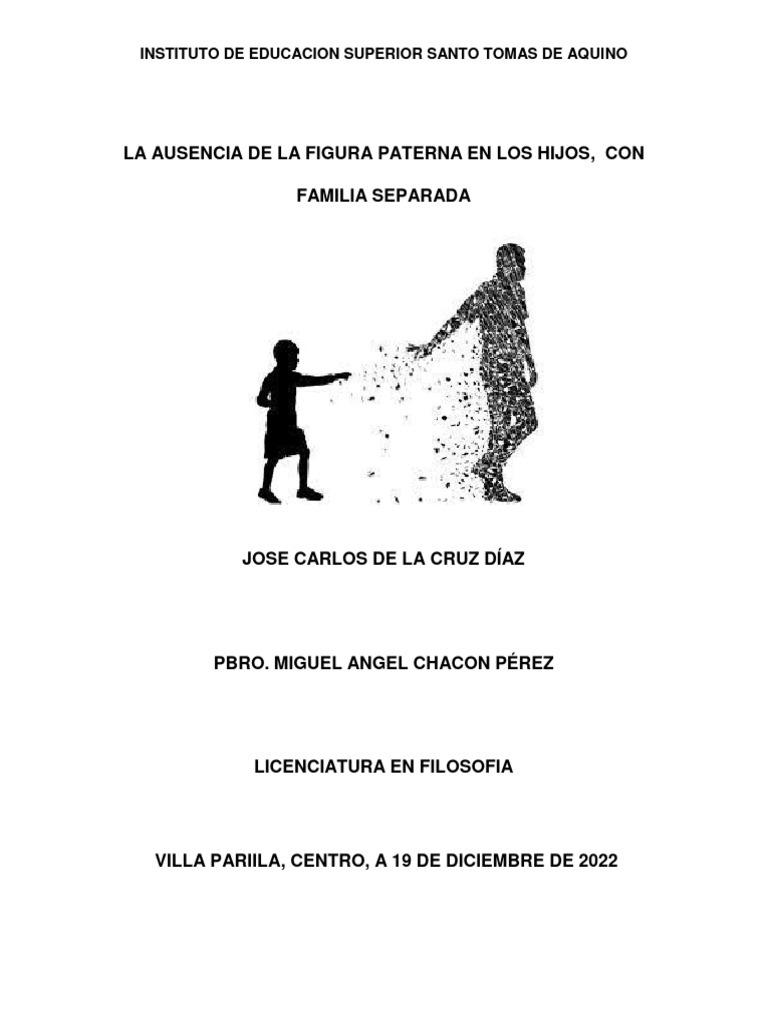 Impacto de la Ausencia Paterna en Hijos | PDF | Depresión (estado de ...
