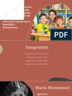 Aportes de Precursores Sobre La Didáctica Del Nivel Inicial e Infancia y Valoración Sobre Ese Aspecto en La Educación Inicial de La República Dominicana