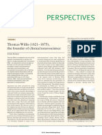 Timeline - Thomas Willis (1621-1675), The Founder of Clinical Neuroscience (Nature Reviews Neuroscience, Vol. 5, Issue 4) (2004)