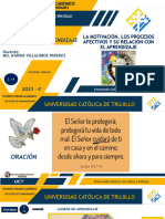 Sesión 14 - LA MOTIVACIÓN, LOS PROCESOS AFECTIVOS Y SU RELACIÓN CON EL APRENDIZAJE