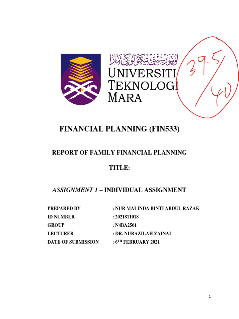 Individual Assignment Fin 533 Nur Malinda Ba2501 Latest Pdf