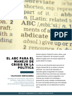 El ABC para El Manejo de Crisis en La Política Velmarie Hernandez