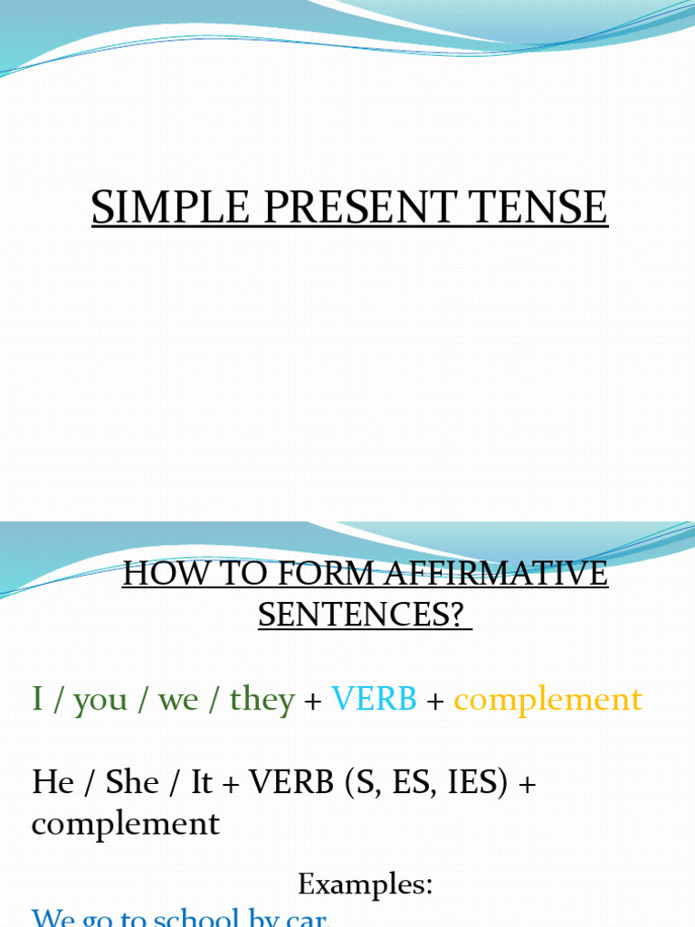 Simple Present Tense Form and Use Grammar Guides 124459 | PDF