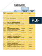 Calendario Lectura Fundamentos Educación Cristiana