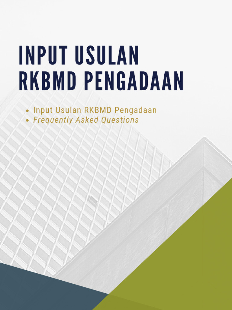 BPKAD - Manual Book - Usulan RKBMD | PDF