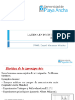 Clase Semana 12 Ética de La Investigación Científica en Salud