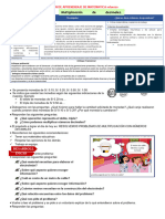 SESIÓN DE APRENDIZAJE DE MATEMATICA Refuerzo