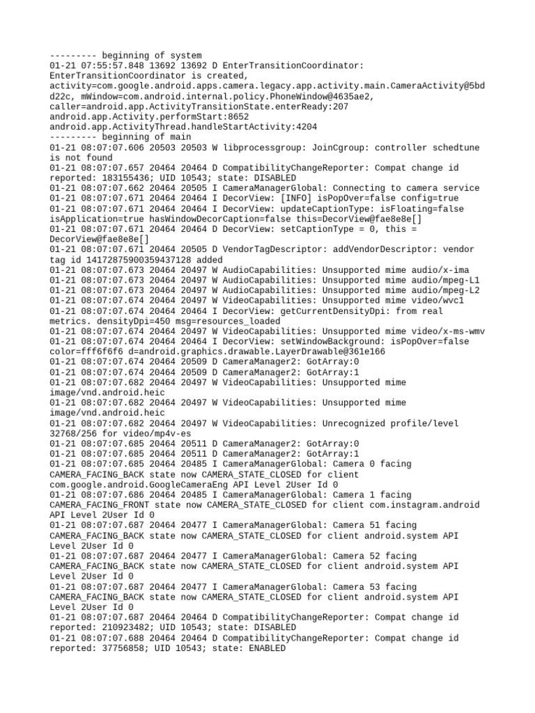 Log Cat 1705795627570 | PDF | Computing | Computer Architecture